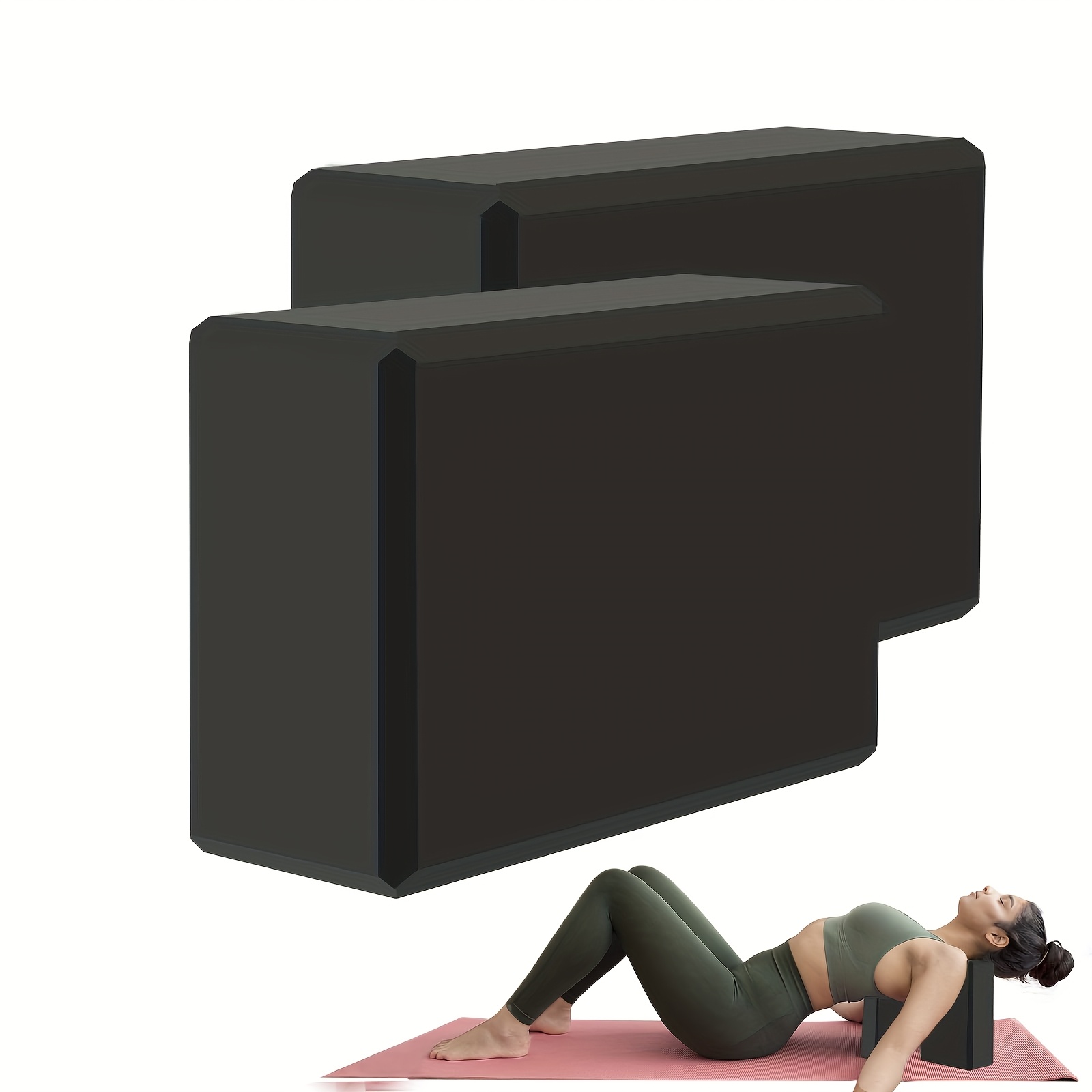 Yoga Block Cork - 1/2PCS Gym Foam Brick Training Exercise