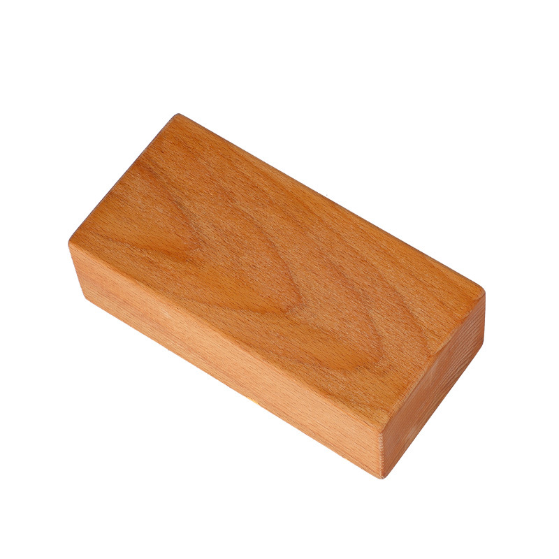 Yoga Block Cork - Natural Beech Wood Yoga Blocks High