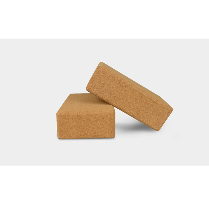 Yoga Block Cork - Natural Cork Yoga Block - 9x6x3