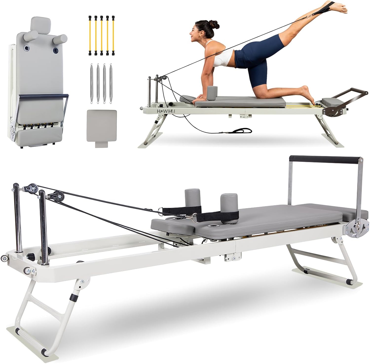 Pilates Reformer Spring - Pilates Reformer, Reformer Pilates Machine Foldable