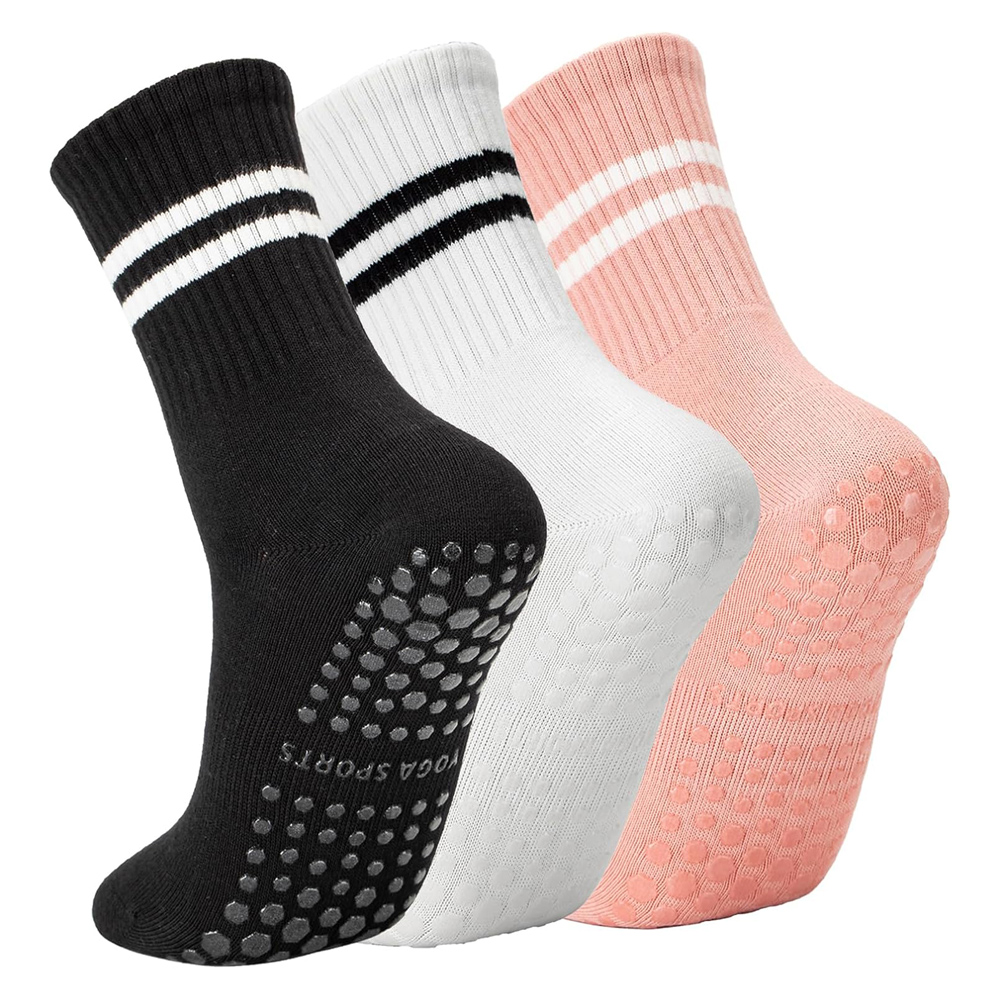 Pilates Yoga And Barre - Yoga Pilates Socks with Grips for