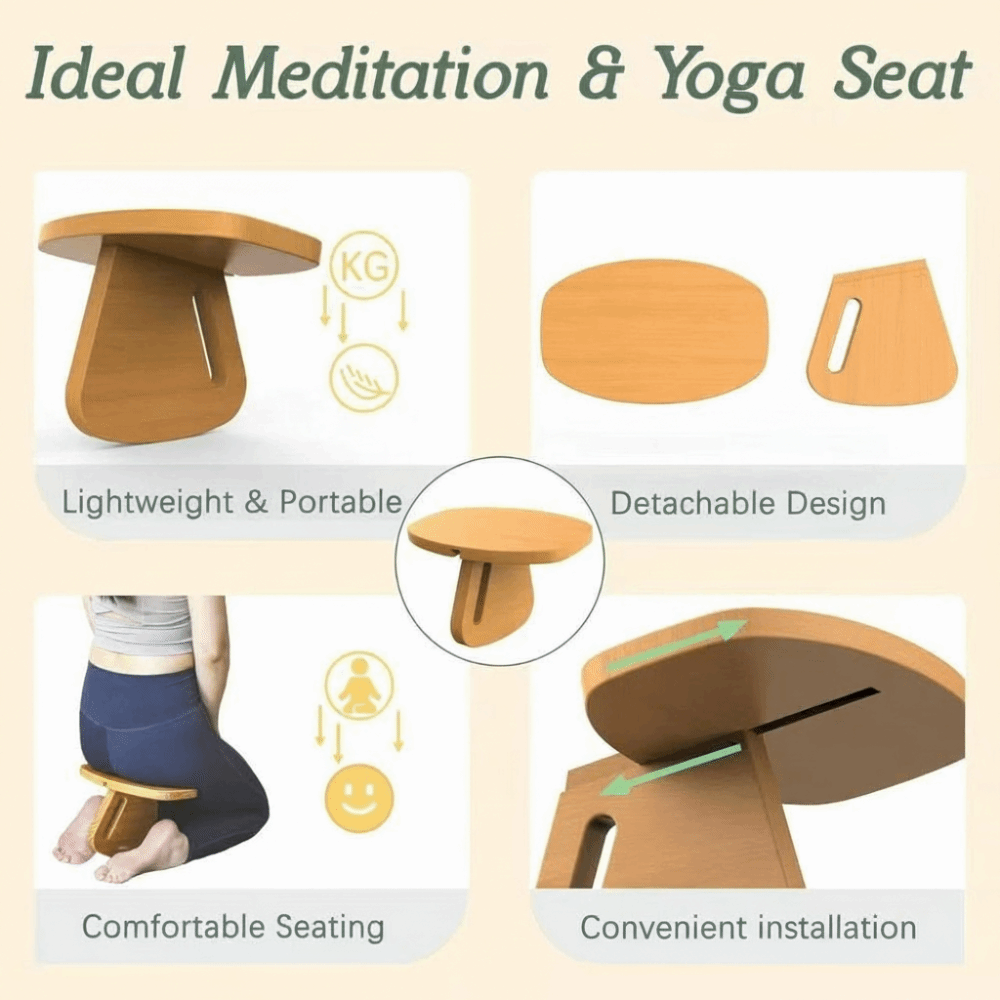 Pilates Chair Wunda - Prayer Chair Solid Wood Wooden Yoga