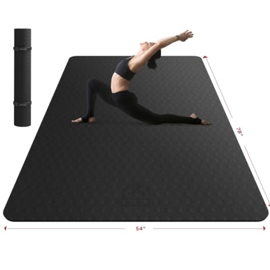 Pilates Yoga Mat Workout - Extra Large Yoga Mat for Home