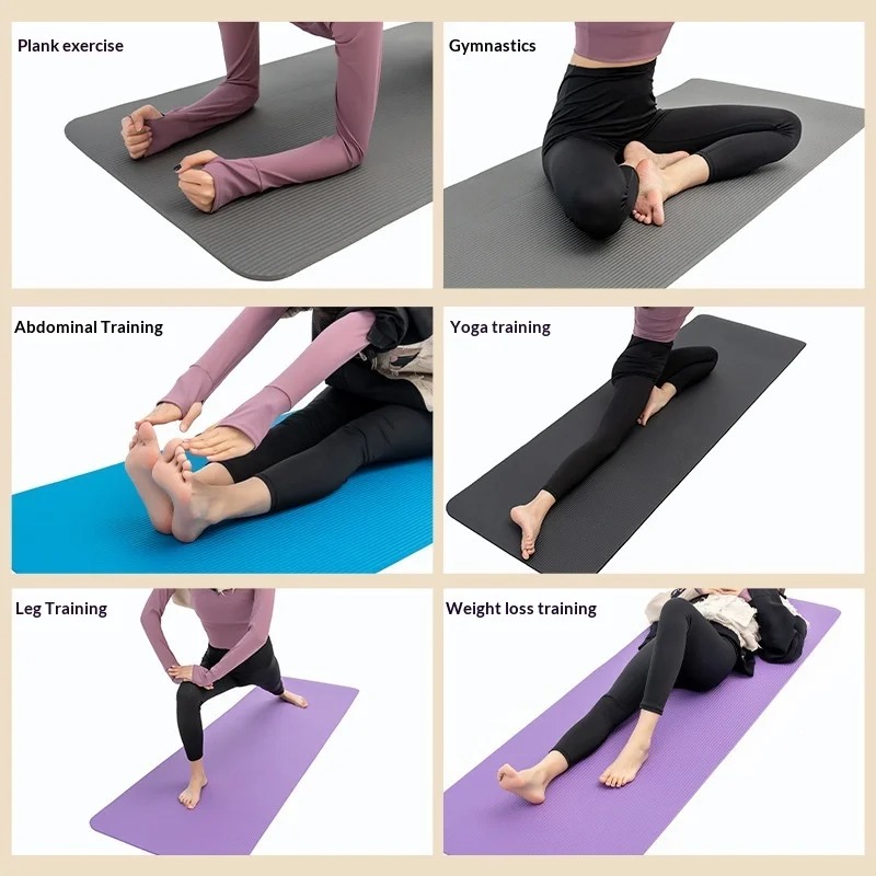 Extra Thick Non Slip Yoga Mat  - Pilates Yoga Mat Workout 评论和价格