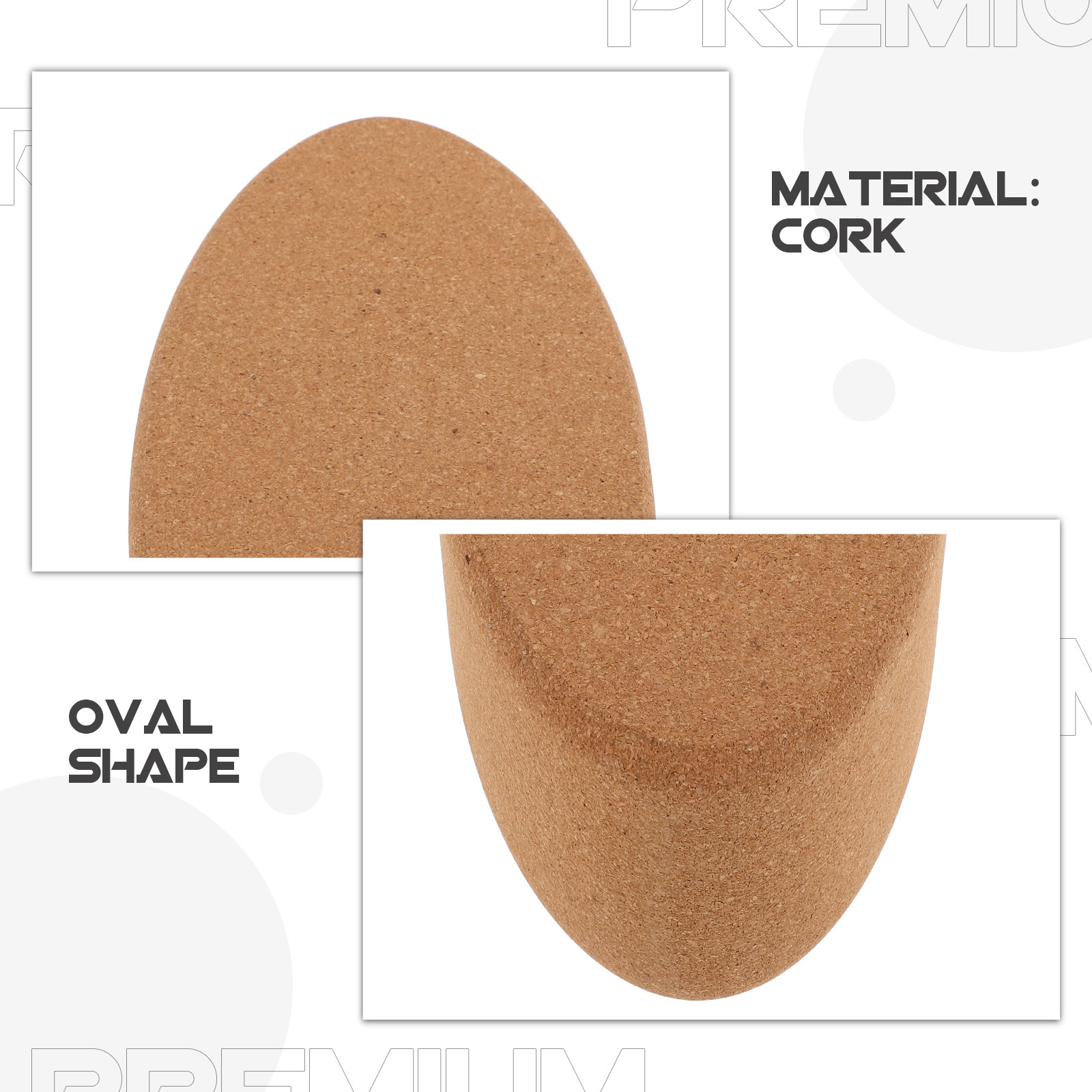 Oval Cork Yoga Block Premium D - Yoga Block Cork 评论和价格