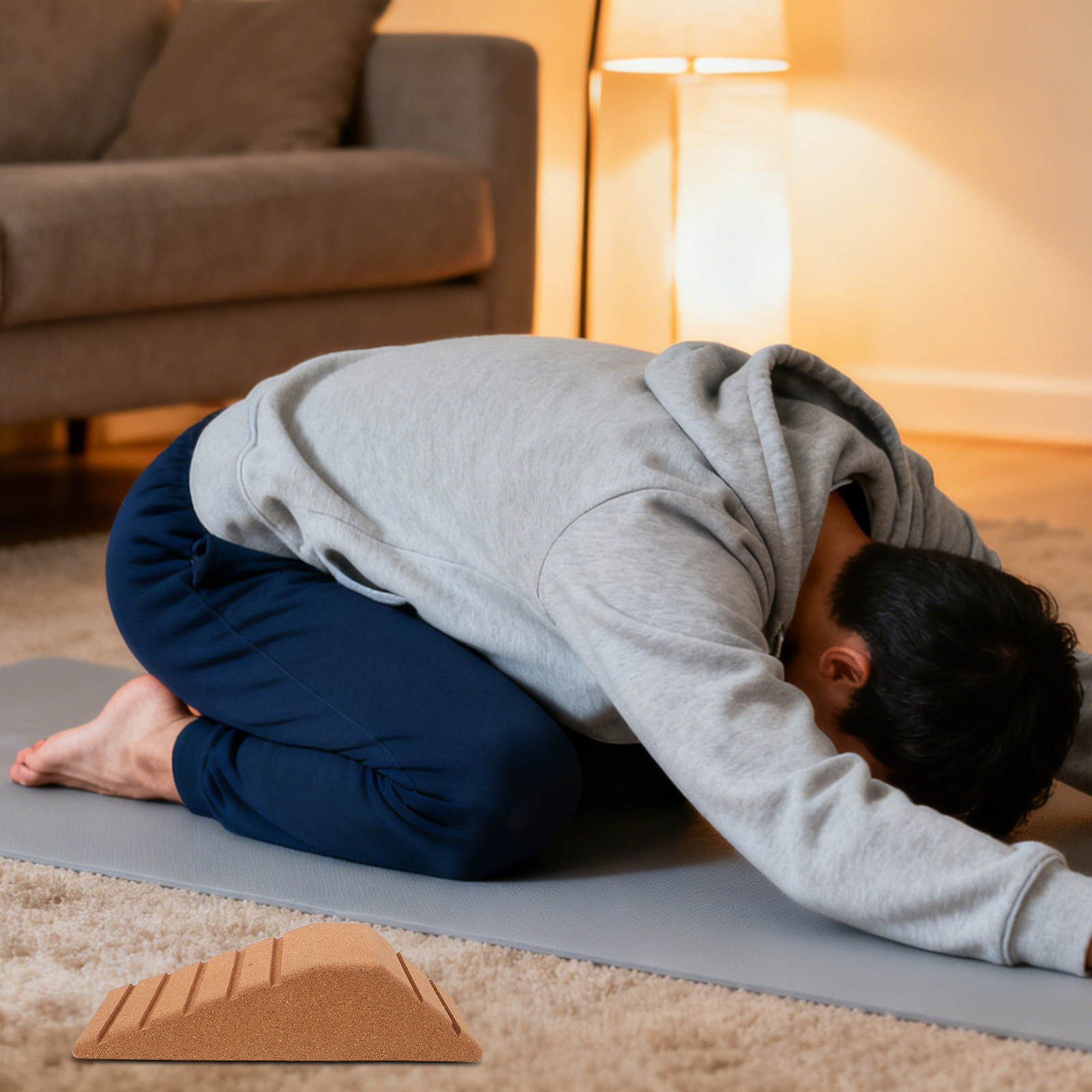 Cork Trapezoid Yoga Block Non- - Yoga Block Cork 评论和价格