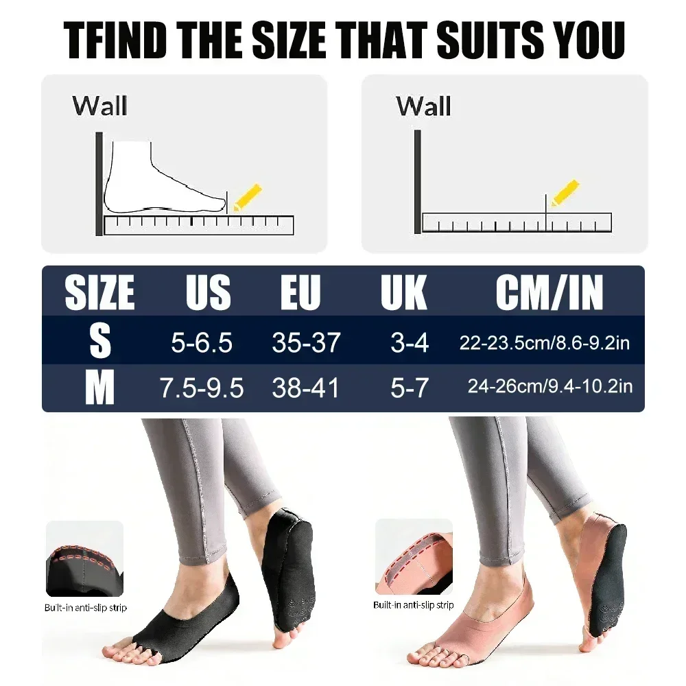 1Pair Toeless Yoga Pilates Soc - Pilates Yoga Training 评论和价格