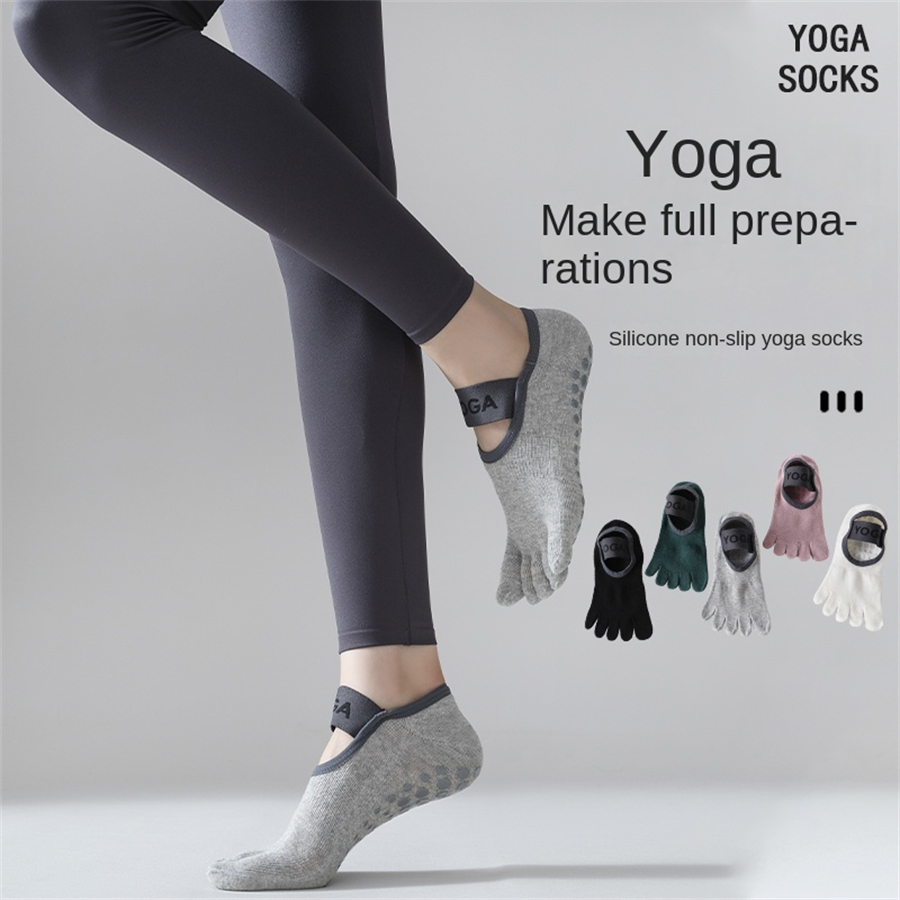 Anti-slip Pilates Socks with 5 - Pilates Yoga And Barre 评论和价格