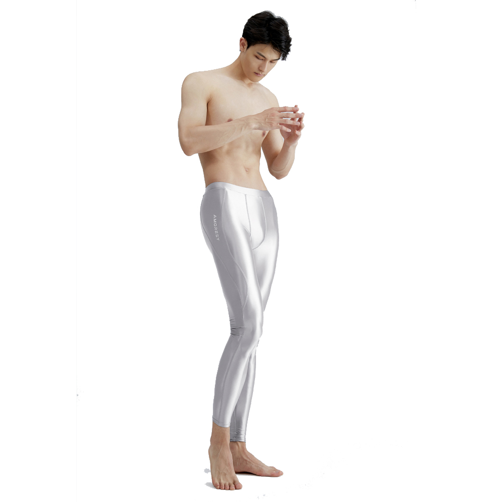AMORESY Men Satin Smooth Runni - Pilates Yoga Leggings 评论和价格