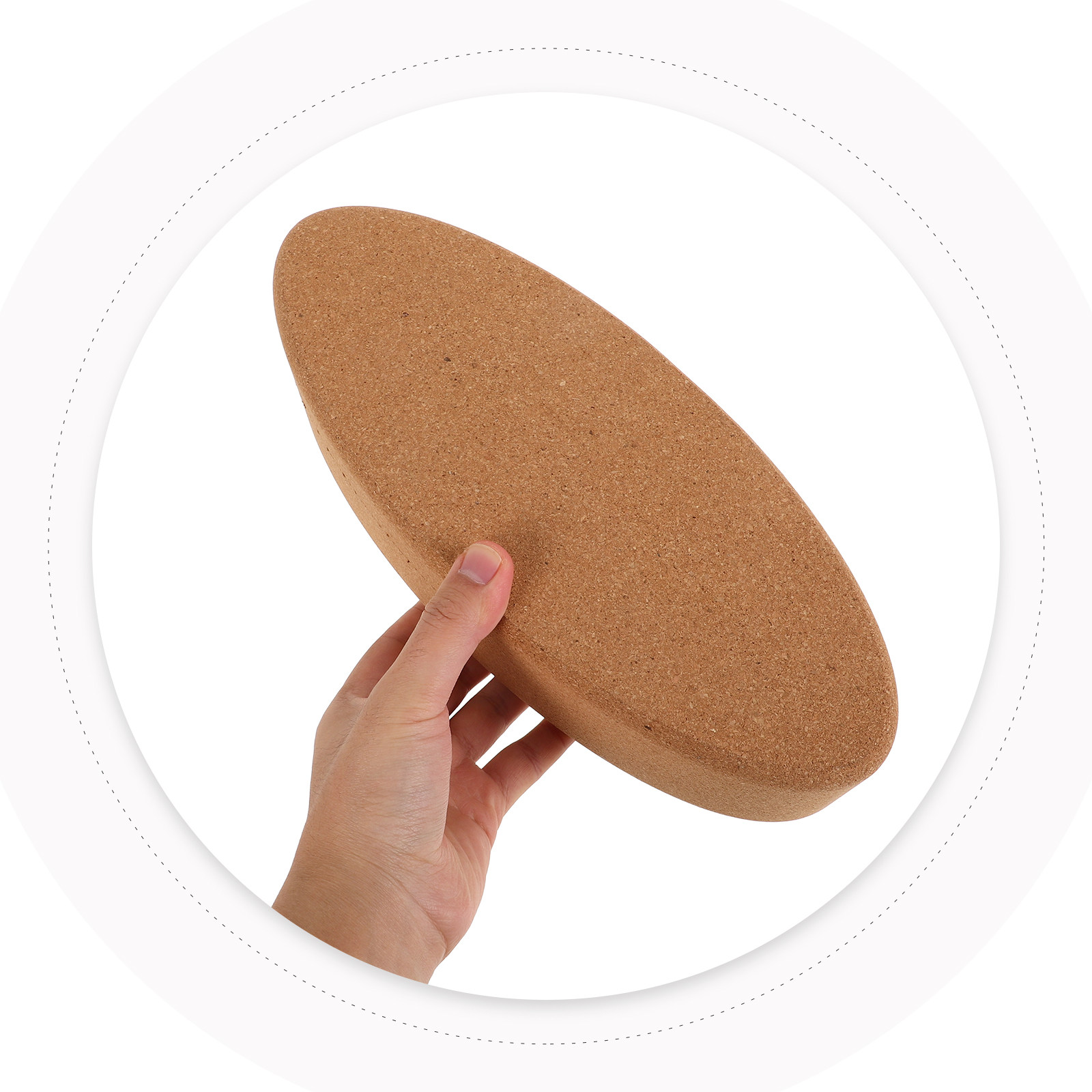 Oval Shaped Cork Yoga Block Su - Yoga Block Cork 评论和价格