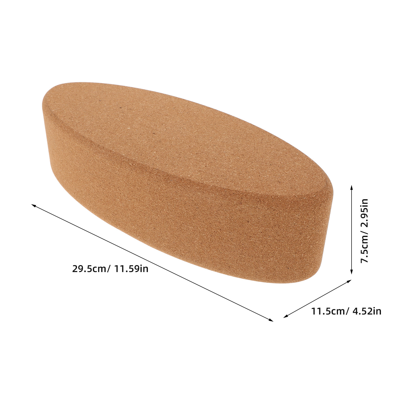 Oval Shaped Cork Yoga Block Su - Yoga Block Cork 评论和价格