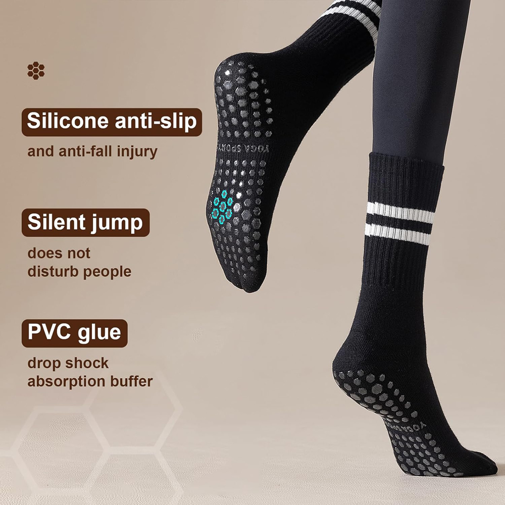 Yoga Pilates Socks with Grips  - Pilates Yoga And Barre 评论和价格