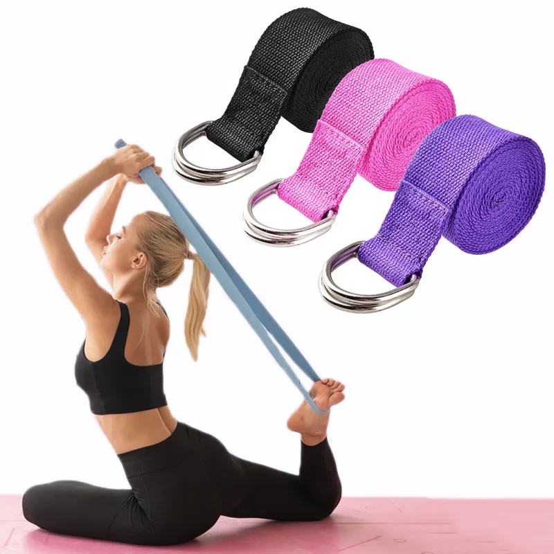183*3.8cm Yoga Strap Cotton Ex - Pilates Yoga Ring 评论和价格