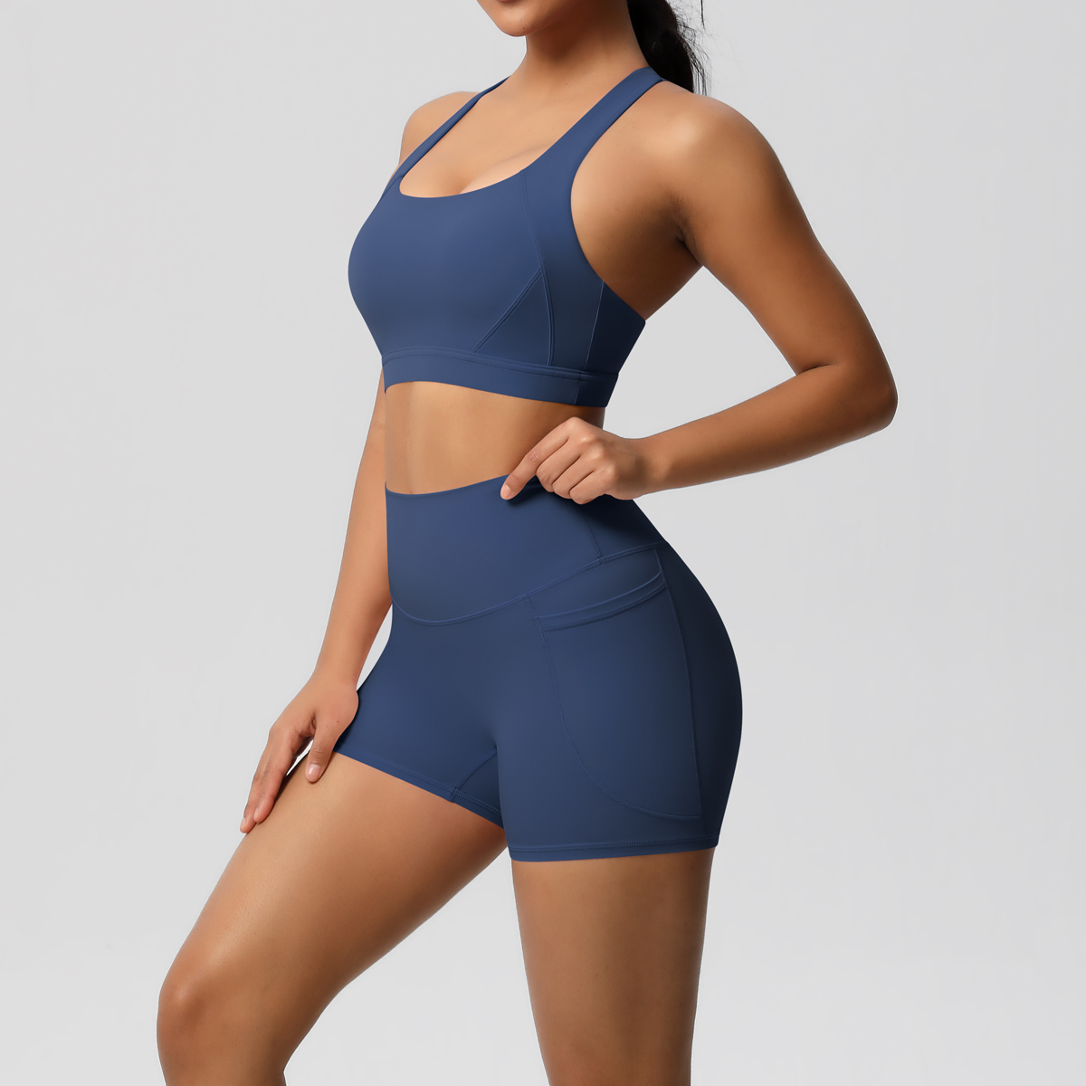 2PCS Sportswear With Pocketed  - Pilates Yoga Leggings 评论和价格