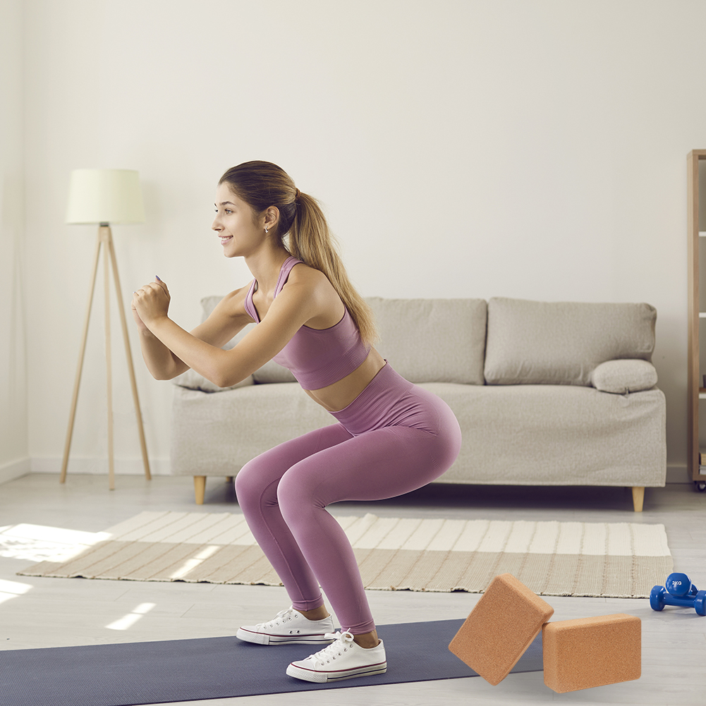 1 Piece Cork Yoga Blocks Yoga  - Yoga Block Cork 评论和价格