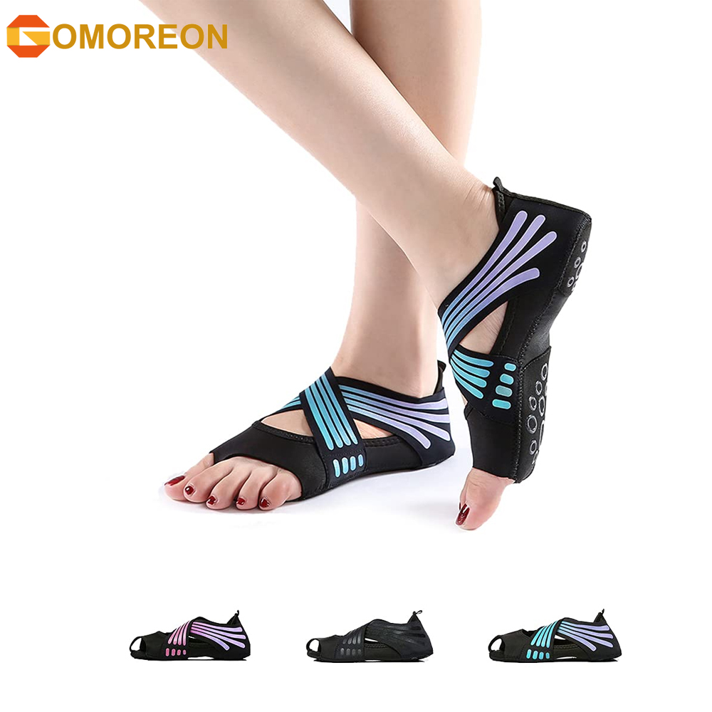 1Pair Yoga Socks Toeless Non-S - Pilates Yoga And Barre 评论和价格