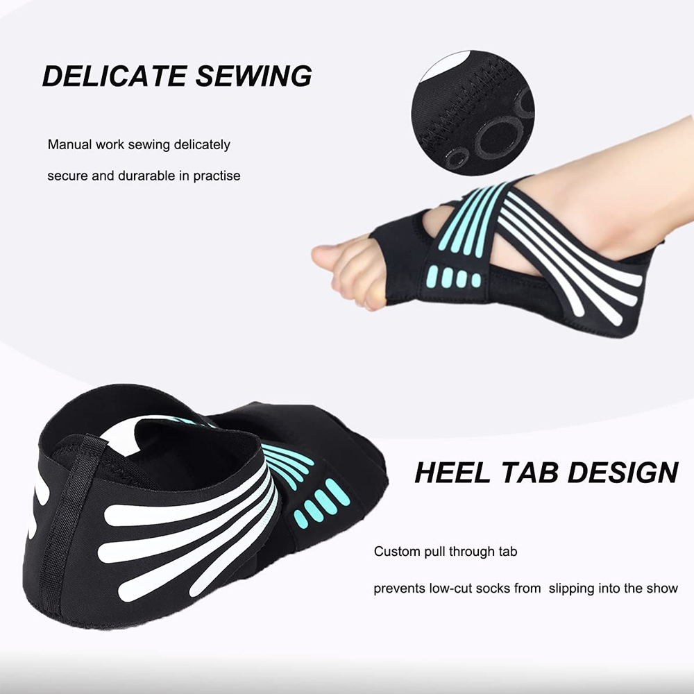 1Pair Yoga Socks Toeless Non-S - Pilates Yoga And Barre 评论和价格