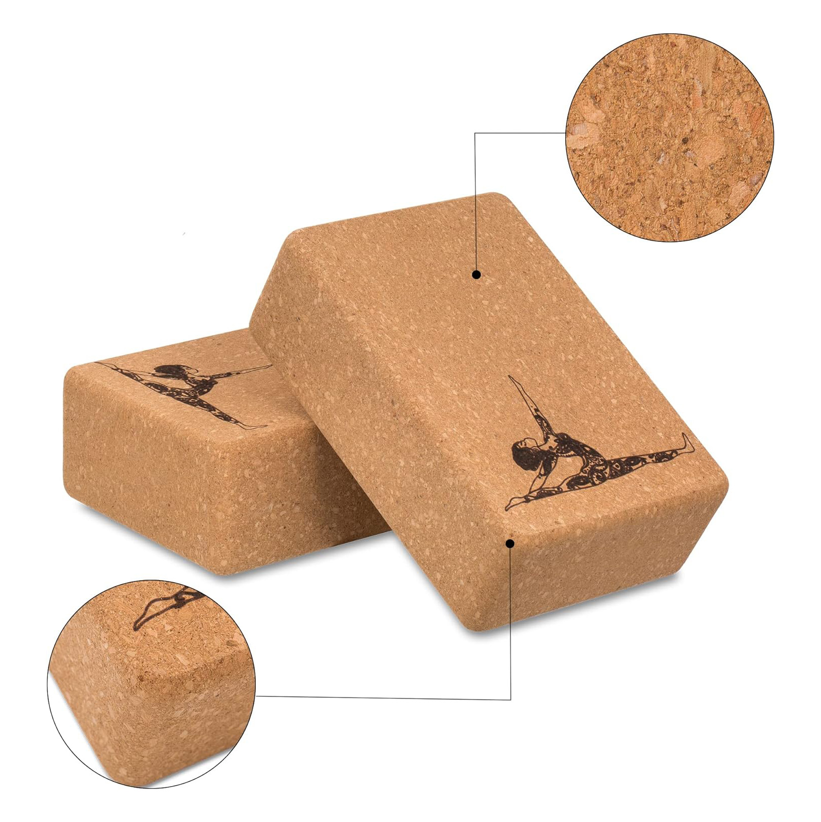 100% Natural Cork Yoga Block - - Yoga Block Cork 评论和价格