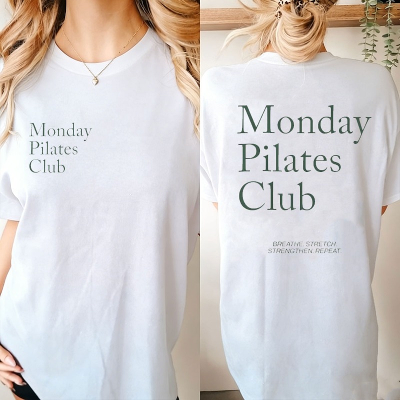Shirt for Pilates Monday Pilat - Pilates Yoga Wellness 评论和价格
