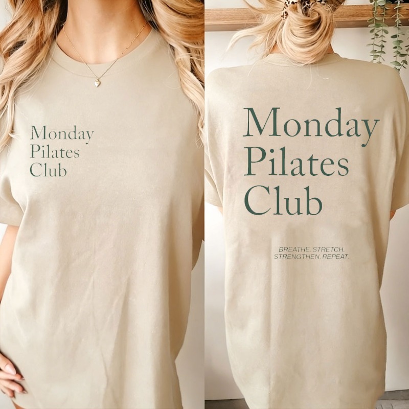 Shirt for Pilates Monday Pilat - Pilates Yoga Wellness 评论和价格